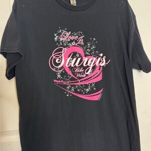 Black and Pink Sturgis Bike Week T-Shirt